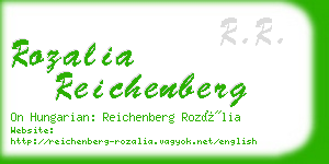 rozalia reichenberg business card